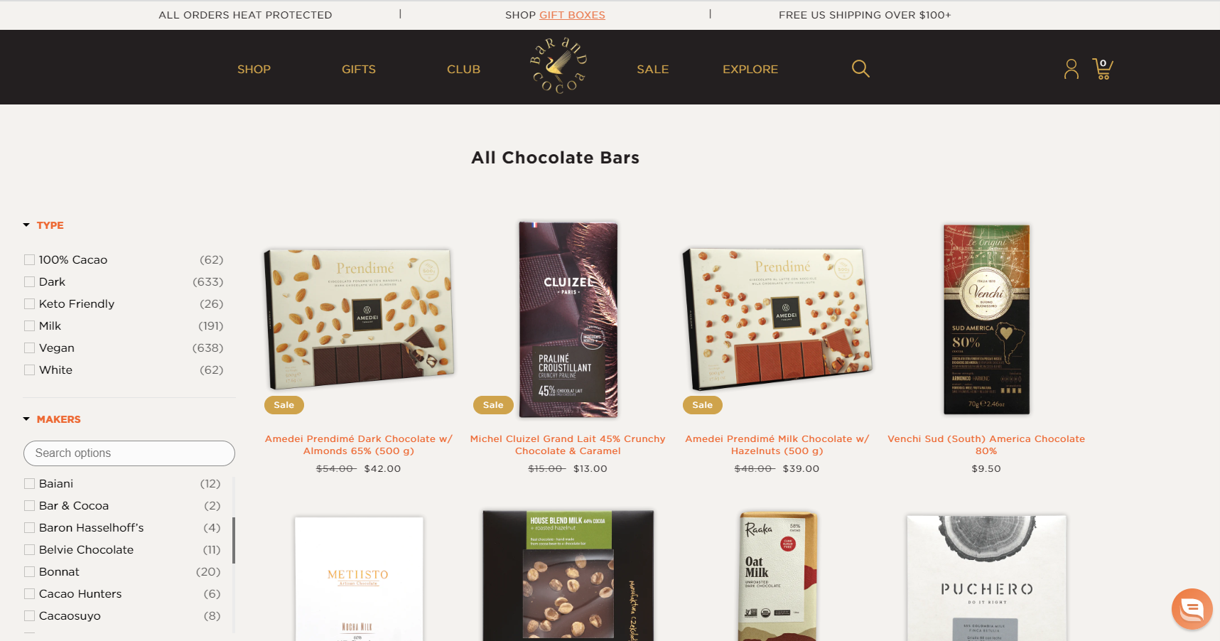 Bar and Cocoa interface 